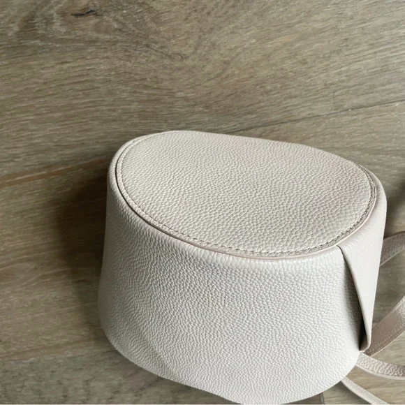 Anthropologie Light Pink/Rose Bucket Bag with Braided Handle - Picture 6 of 12